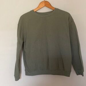 JustBe Olive Green Sweatshirt Size Medium